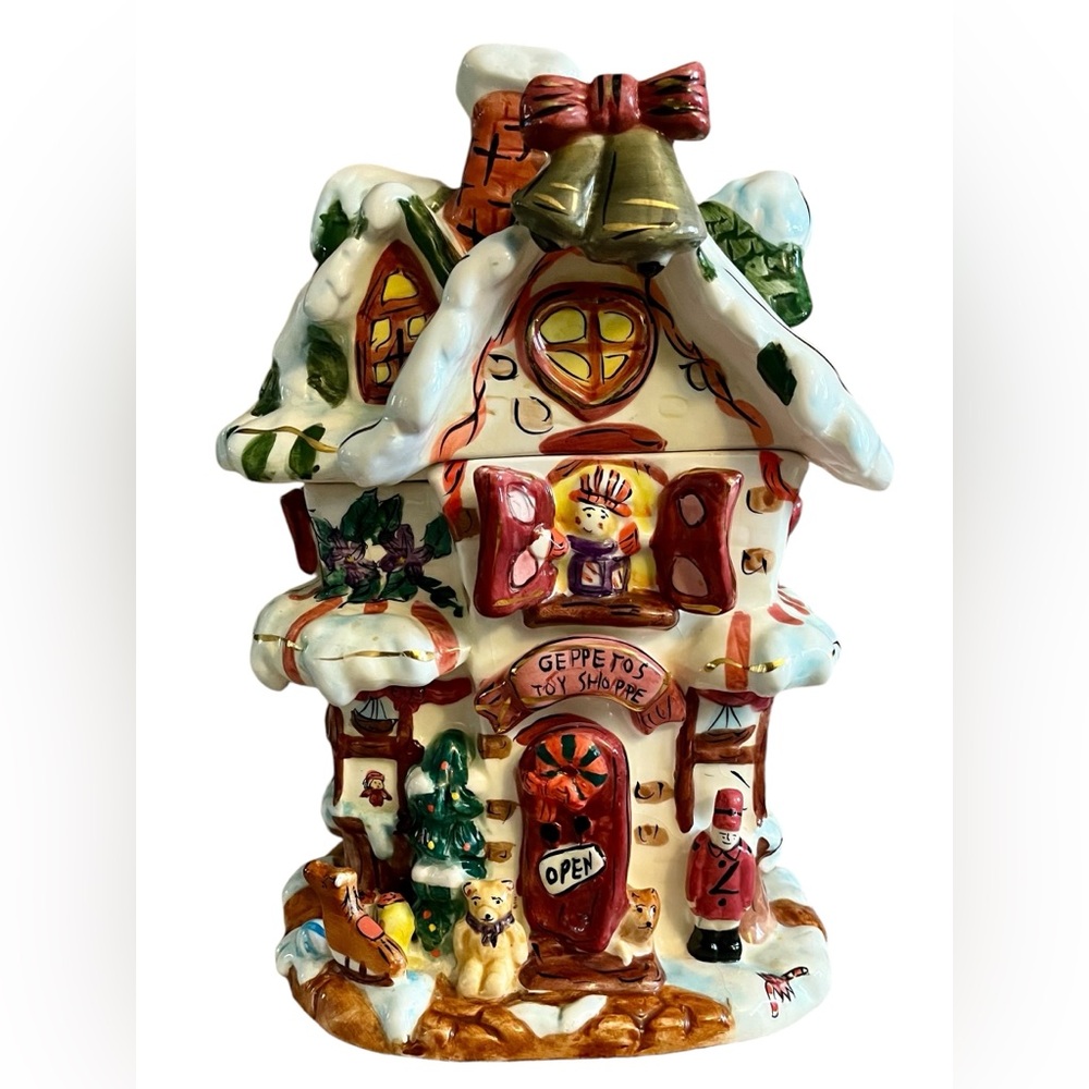 Vintage Toy Shoppe Holiday Cookie Jar